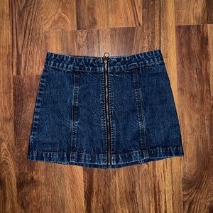 Altar’d State Zip Jean Skirt